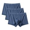 Maiyifu-GJ Men's Athletic Solid Color Traceless Trunks Modal Breathable Underwear Classic Hip U Convex Pouch Boxer Brief (Blue 3PC,4X-Large) view 1