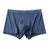 Maiyifu-GJ Men's Athletic Solid Color Traceless Trunks Modal Breathable Underwear Classic Hip U Convex Pouch Boxer Brief (Blue 3PC,4X-Large) view 2