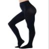 HeyUU Women's 80D Ultra Soft Opaque Tights, High Waist Solid Color Footed Pantyhose with 29 Colors (Black 2XL-3XL) view 1