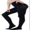 HeyUU Women's 80D Ultra Soft Opaque Tights, High Waist Solid Color Footed Pantyhose with 29 Colors (Black 2XL-3XL) view 3