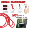 Baseball Softball Resistance Training Bands. Baseball Swing Trainer and Arm Trainer. Baseball Bands for Throwing. Athlete Warm Up Exercise Bands, Baseball Training Equipment (Red-30lbs) view 2