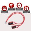 Baseball Softball Resistance Training Bands. Baseball Swing Trainer and Arm Trainer. Baseball Bands for Throwing. Athlete Warm Up Exercise Bands, Baseball Training Equipment (Red-30lbs) view 4