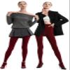 HeyUU Women's 80 Denier Semi Opaque Tights High Waist Soft Solid Color Pantyhose (Burgundy, Large-X-Large) view 4