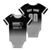 Brooklyn Custom Newborn Clothes,Baby Clothes,Personalized Name Number for Fans Newborn & Infants Gifts 3M-4T view 2