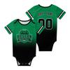 Boston Custom Newborn Clothes,Baby Gradient Short Sleeve Clothes,Personalized Name Number for Fans Newborn & Infants Gifts 3M-3T view 1