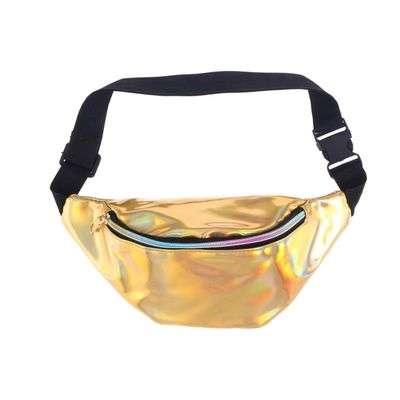 BESPORTBLE Fashion Holographic Pu Leather Women's Waist Bag Large Capacity Waist Pouch Unisex Belt Pack Crossbody Bag for Travel