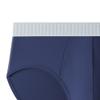 Men's Solid Color Stretch Fit Boxer Brief Traceless Classic Comfort Underpants Cotton Breathable Underwear (Blue 10 5PC,Large) view 2