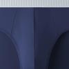 Men's Solid Color Stretch Fit Boxer Brief Traceless Classic Comfort Underpants Cotton Breathable Underwear (Blue 10 5PC,Large) view 3