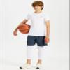 DEVOROPA Youth Boys Compression Pants 3/4 Length Sports Tights Leggings Soccer Basketball Base Layer 2 Pack Black/White S view 3