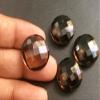 Gems For Jewels Woman's 18mm Smoky Quartz Round Double Side Checker Cut Gems, Smoky Quartz Cabochons, Loose Smoky Quartz Gems For Jewelry, Smoky Quartz 2 Pieces view 4