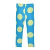 Aflyko Girls' Leggings Green Blue Polka Dot Kids Athletic Pants Dance Tights Yoga Ballet Running Workout Everyday Wear 5T view 3