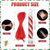 Wettarn 120 Pcs 4" Christmas Glow Sticks Light up Sticks Bright Candy Cane Light Stick Bulk Christmas Adults Camping Hiking Activities Blackout Storm Emergency(Red White) view 2
