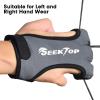 Seektop Archery Gloves Shooting Hunting Leather Three Finger Protector for Youth Adult Beginner view 2