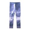 Aflyko Girls' Leggings Thunder Lightning Dark Sky Big Kids Athletic Pants Dance Tights Yoga Ballet Comfortable Soft Everyday Wear 9-10T view 3