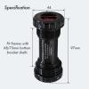 DJC Bike Ceramic Bearing Bottom Bracket BSA 68-73mm English Threaded BB 24mm Spindle, Fit MTB Road Bike Hollow Deore XT SLX R7000 R8000 4700 5800 6800 IXF Prowheel(Ceramic 24-24mm Black) view 2