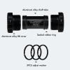 DJC Bike Ceramic Bearing Bottom Bracket BSA 68-73mm English Threaded BB 24mm Spindle, Fit MTB Road Bike Hollow Deore XT SLX R7000 R8000 4700 5800 6800 IXF Prowheel(Ceramic 24-24mm Black) view 3