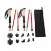 1 Pair Hiking Walking Sticks Trekking Poles Collapsible Lightweight Anti-Shock 7075 Aluminum Alloy view 1