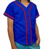 DIGITMON Kids Baseball Jersey Button Down Premium Hip Hop T Shirts Uniform ROYALRED 3-Month Infants view 1