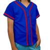 DIGITMON Kids Baseball Jersey Button Down Premium Hip Hop T Shirts Uniform ROYALRED 3-Month Infants view 2