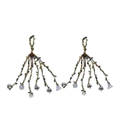 2 PCS The Witch's Wind Chimes, The Celtic Gate Wind Chimes, The Decorative Wind Chimes Placed Outside The Porch Garden Window, and The Green Leaves are The Blessing of The Tree'S Life (A)