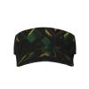Black Green and Gold Geometric Outdoor Adult Sports Sun Visor Hats Polyester Twill Adjustable Sun Caps for Men Women view 1