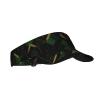 Black Green and Gold Geometric Outdoor Adult Sports Sun Visor Hats Polyester Twill Adjustable Sun Caps for Men Women view 2