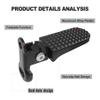 1 Pair Bike Rear Pedals,Mini Folding Bicycle Foot Pegs, Non-Slip Bicycle Footrests,Rear Seat Footrest Pedals for Mountain Bike E-Bike view 2