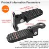 1 Pair Bike Rear Pedals,Mini Folding Bicycle Foot Pegs, Non-Slip Bicycle Footrests,Rear Seat Footrest Pedals for Mountain Bike E-Bike view 3