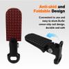 1 Pair Bike Rear Pedals,Mini Folding Bicycle Foot Pegs, Non-Slip Bicycle Footrests,Rear Seat Footrest Pedals for Mountain Bike E-Bike view 4