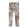 Aflyko Girls' Leggings Brown Wildlife Leopard Art Big Kids Athletic Pants Dance Tights Yoga Ballet Comfortable Soft Everyday Wear 7-8T view 1