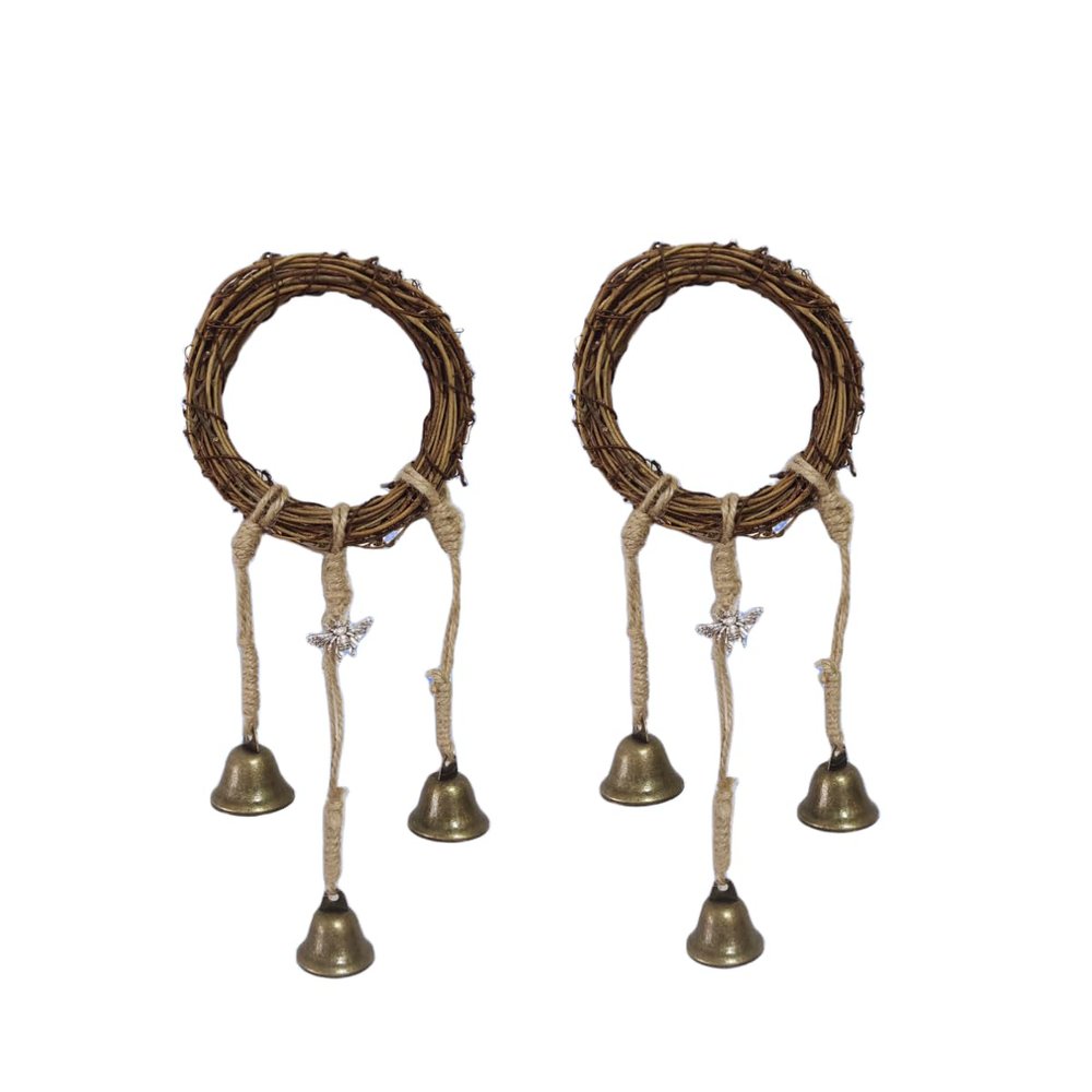 2 PCS The Witch's Wind Chimes, The Celtic Gate Wind Chimes, The Decorative Wind Chimes Placed Outside The Porch Garden Window, and The Green Leaves are The Blessing of The Tree'S Life (B)