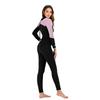 3MM Neoprene Wetsuit Women's One Piece Long Sleeve Swimming Suit Sun Protection Warm Surfing Suit Water Sports Diving Suit,Pink,XL view 3