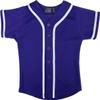 DIGITMON Kids Baseball Jersey Button Down Premium Hip Hop T Shirts Uniform PURPLEWHITE 9-Month Infants view 2