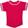 DIGITMON Kids Baseball Jersey Button Down Premium Sleeve Two-Striped T Shirts Uniform HOTPINKWHITE 9Mo Infants view 3