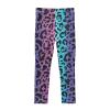 Aflyko Girls' Leggings Neon Stripes Leopard Print Kids Athletic Pants Dance Tights Yoga Ballet Running Workout Everyday Wear 5T view 3