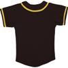 DIGITMON Kids Baseball Jersey Button Down Premium Hip Hop T Shirts Uniform BROWNYELLOW 3-Month Infants view 3
