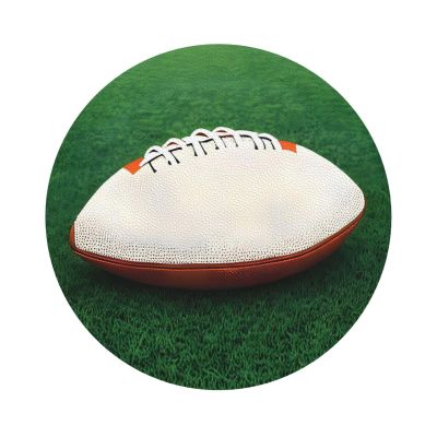 White Rugby Ball This Leather Coaster is Suitable for use in Restaurants, Kitchens, Offices, etc.