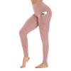 GAYHAY High Waist Yoga Pants with Pockets, Leggings for Women Tummy Control Compression Workout Leggings for Women Pale Pink view 1