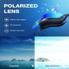 ZIONOR Swim Goggles, G1 MAX Polarized Anti-Fog Swimming Goggles for Men Women Adult, UV Protection Leakproof Easy Adjustable Strap for Indoor Outdoor Swimming (Polarized + Blue) view 2