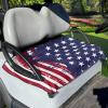 Yewattles Washable Universal Golf Car Seat Cover with America USA Flag 50 x 30.9 Inches for Most 2-Person Club Car Summer Anti-hot Protective Accessories view 1
