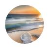 Sunset Over The Waves This Leather Coaster is Suitable for use in Restaurants, Kitchens, Offices, etc. view 1