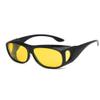 HCHES Night Vision Driver Goggles Yellow Len Sun Glasses Driving Glasses UV Protection Polarized Sunglasses Eyewear,oval yellow,One size view 1