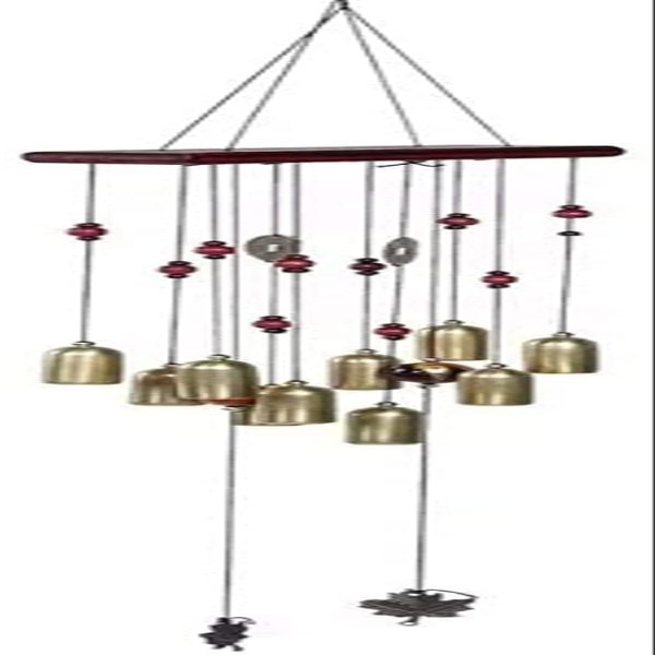 Home Decor/Decorative Accessories 26 inch Brass Memorial Wind Chime with 10 Bells, Family Terrace Garden Balcony