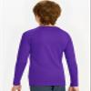 DEVOROPA Youth Boys Compression Thermal Shirt Long Sleeve Fleece Baselayer Soccer Baseball Undershirt Purple M view 3