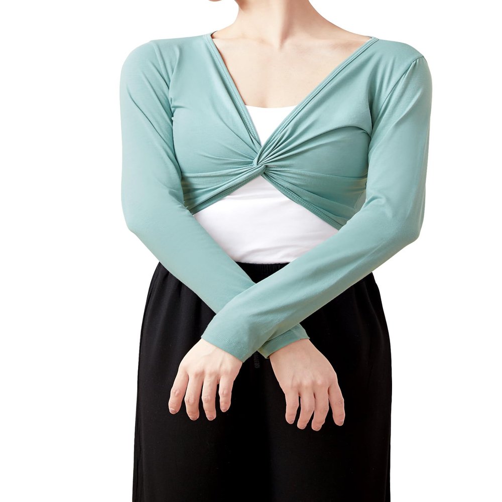 Adult Cotton Long Sleeves Ballet Dance Tops
