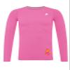 DEVOROPA Youth Boys Compression Thermal Shirt Long Sleeve Kids Fleece Baselayer Soccer Baseball Undershirt Pink XS view 1