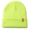 1 & 2 Packs Unisex Knit Winter Beanie Hats Cap Set for Men and Women Neon Bright Green