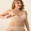 HBselect 5 Pack Nursing Bras for Breastfeeding, Seamless V Neck Maternity Bra Wireless Women Pregnancy Sleep Bralette view 3
