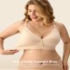 HBselect 5 Pack Nursing Bras for Breastfeeding, Seamless V Neck Maternity Bra Wireless Women Pregnancy Sleep Bralette view 4