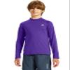 DEVOROPA Youth Boys Compression Thermal Shirts Long Sleeve Undershirt Fleece Baselayer Mock Top Purple L view 1